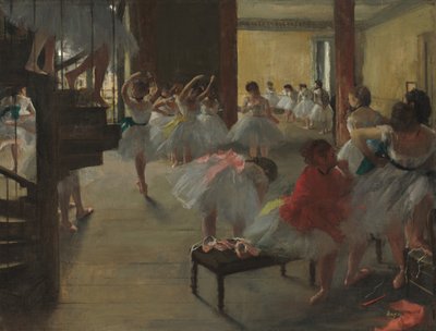 La Clase de Danza, c. 1873 de Edgar Degas
