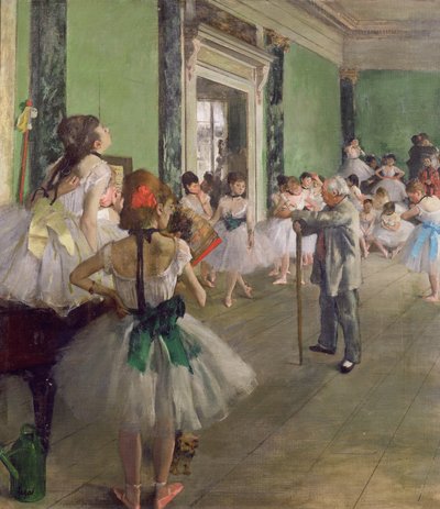 La clase de baile, c.1873-76 de Edgar Degas