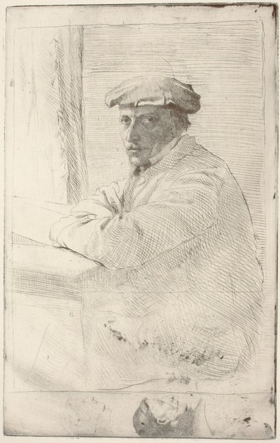 El grabador Joseph Tourny, 1857 de Edgar Degas