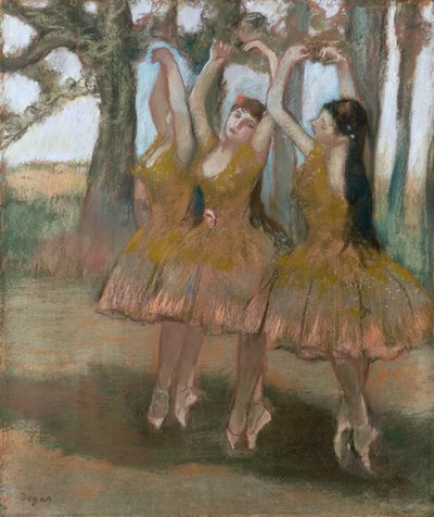 La Danza Griega, c.1881 de Edgar Degas