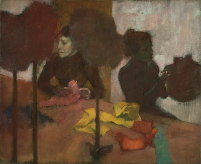 Las sombrereras, c.1882-1905 de Edgar Degas