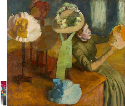 La tienda de sombreros, 1879-86 de Edgar Degas