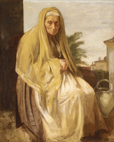 La Vieja Italiana de Edgar Degas