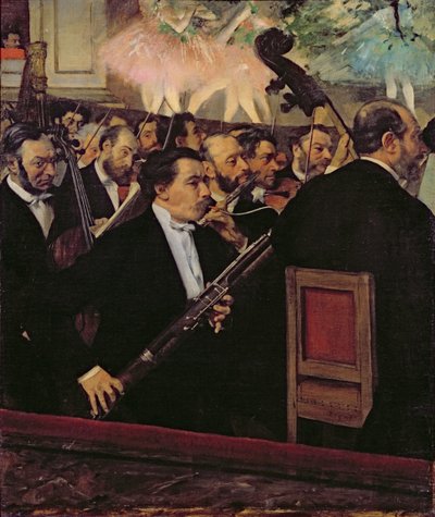 La orquesta de la ópera de Edgar Degas