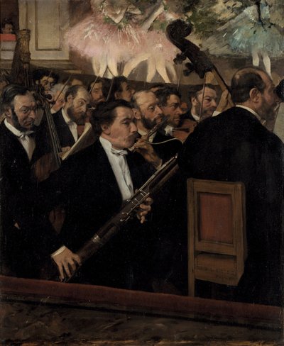La Orquesta en la Ópera, c. 1870 de Edgar Degas
