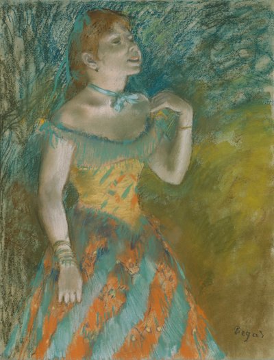 La Cantante en Verde, c.1884 de Edgar Degas