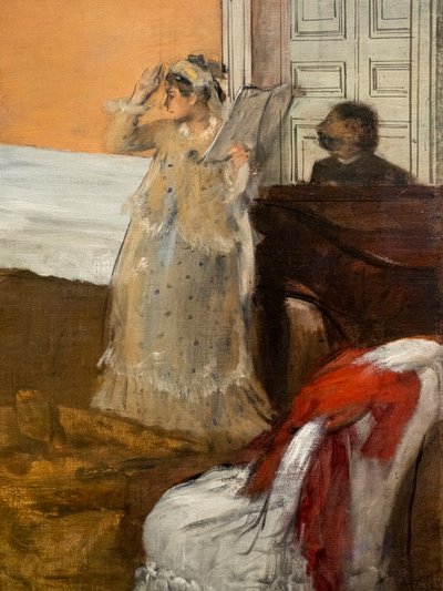 La repetición de la canción (detalle) de Edgar Degas