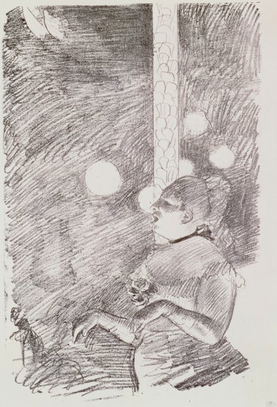 La canción del perro, 1876-77 de Edgar Degas