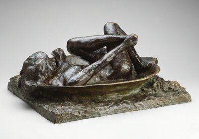La bañera, modelado 1889 fundido 1919-21 de Edgar Degas
