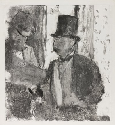 Los Dos Conocedores, c.1880 de Edgar Degas