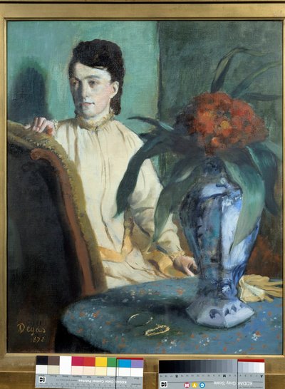La mujer con la potiche de Edgar Degas