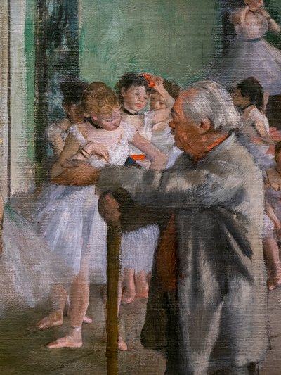 La clase de danza (detalle) de Edgar Degas