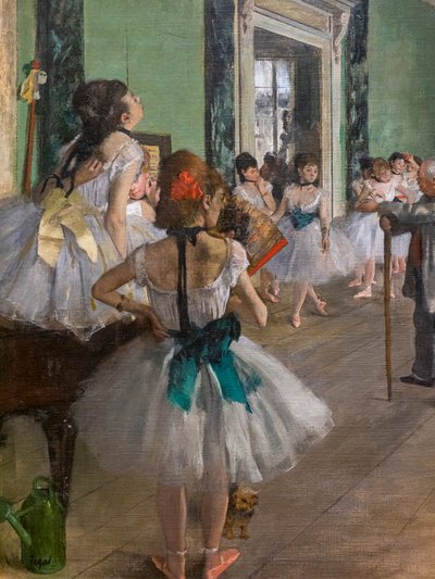 La clase de danza (detalle) de Edgar Degas