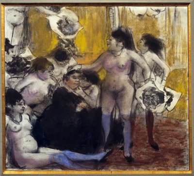 La fiesta del patrón Maison close durante una fiesta en honor a un proxeneta de Edgar Degas
