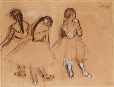 Tres bailarinas de Edgar Degas