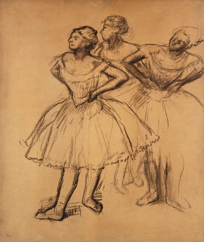Tres bailarinas de Edgar Degas