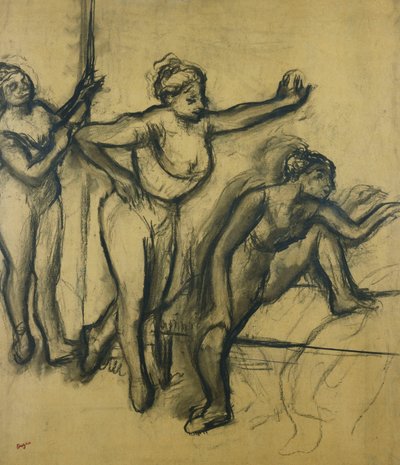 Tres bailarinas en leotardos, 1903 de Edgar Degas