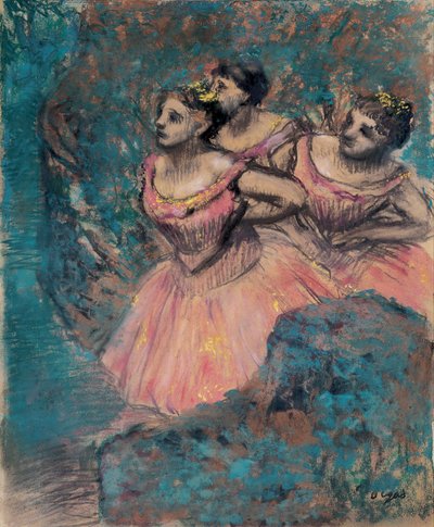 Tres bailarinas de rojo par Degas, Edgar (1834-1917) de Edgar Degas