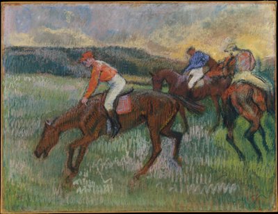 Tres jinetes de Edgar Degas