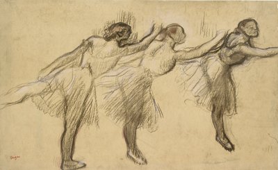 Tres estudios de una bailarina de Edgar Degas