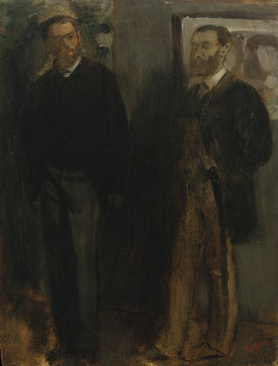 Dos hombres, ca. 1865-69 de Edgar Degas