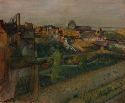 Vista de Saint-Valéry-sur-Somme, 1896-98 de Edgar Degas