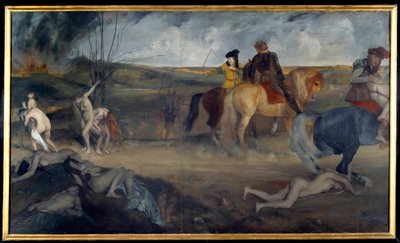 Escena de guerra en la Edad Media de Edgar Degas