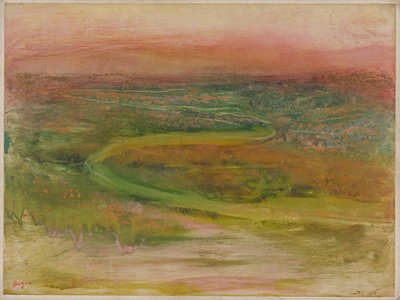 Río serpenteante de Edgar Degas
