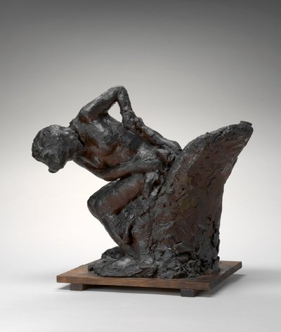 Mujer Sentada, Secándose la Cadera Izquierda de Edgar Degas