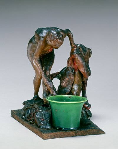 Mujer lavándose la pierna izquierda, c.1890 de Edgar Degas