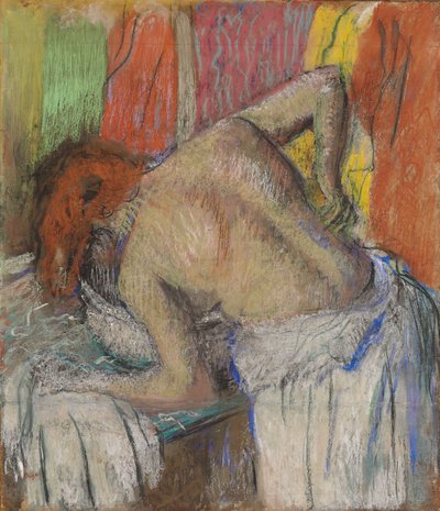 Mujer lavándose la espalda, c.1895 de Edgar Degas