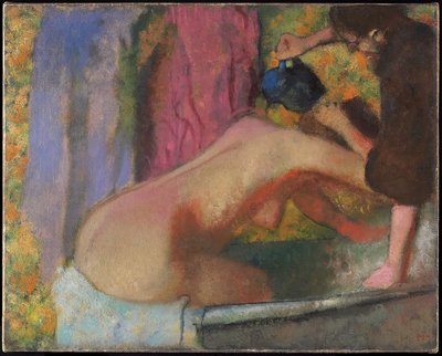 Mujer en su baño, c.1895 de Edgar Degas