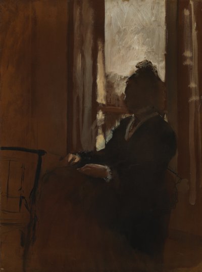 Mujer en una ventana, c.1871-2 de Edgar Degas