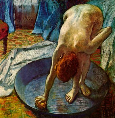 Mujer en una bañera, 1886 de Edgar Degas