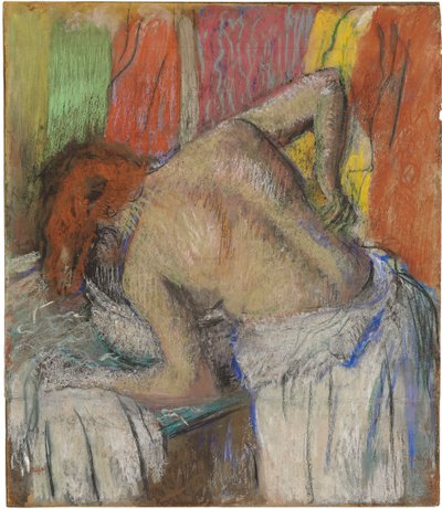 Mujer lavándose la espalda, c.1895 de Edgar Degas