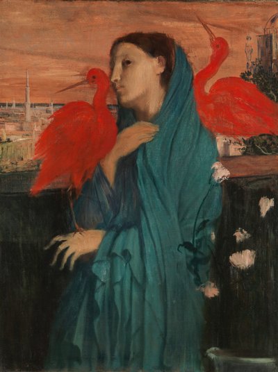 Joven con ibis de Edgar Degas