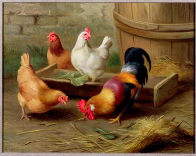 Escena de granja de Edgar Hunt