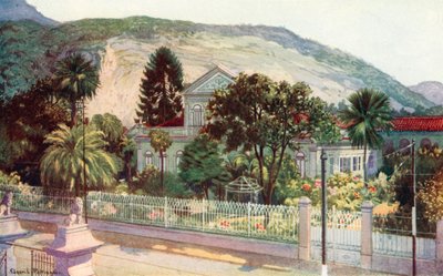 Residencia del senador Ruy Barboza, Rua Sao Clemente (litografía en color) de Edgar L. Pattison