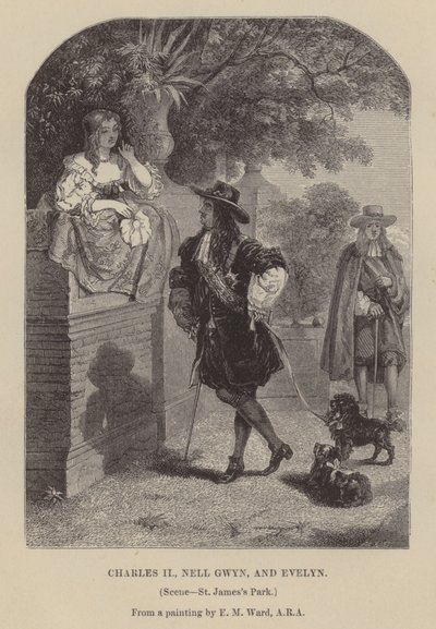 Carlos II, Nell Gwyn y Evelyn, St James