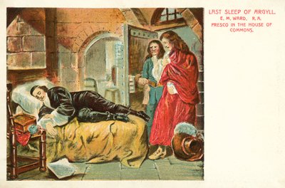 Último sueño de Argyll (litografía en color) de Edgar Melville (after) Ward