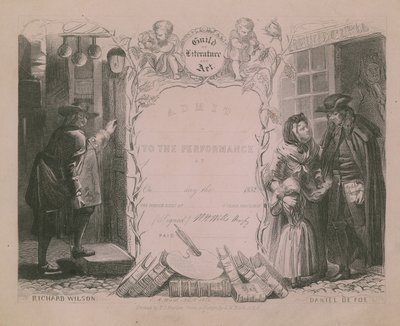 Invitación al Gremio de Literatura y Arte de Edgar Melville Ward