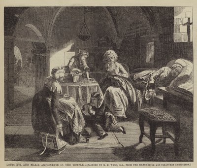 Luis XVI y María Antonieta en el Templo de Edgar Melville Ward