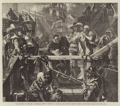 La ejecución de Montrose, en Edimburgo, 1650 de Edgar Melville Ward