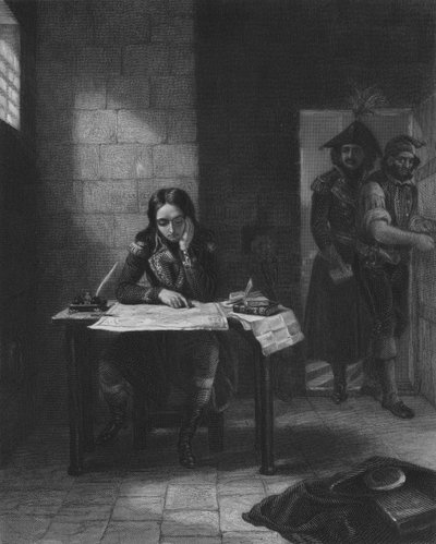 Napoleón en la prisión de Niza, 1794 de Edgar Melville after Ward
