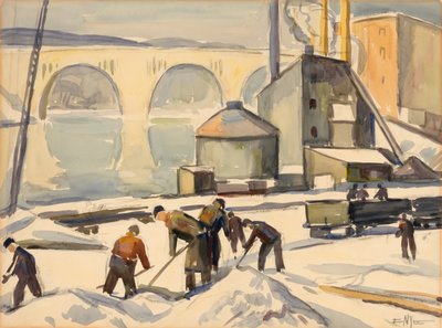 Trabajador del C.W.A. en Key Bridge de Edgar Nye