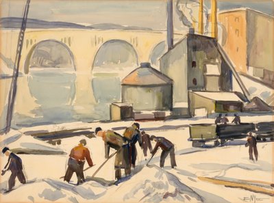 Trabajador de la C.W.A. en Key Bridge de Edgar Nye