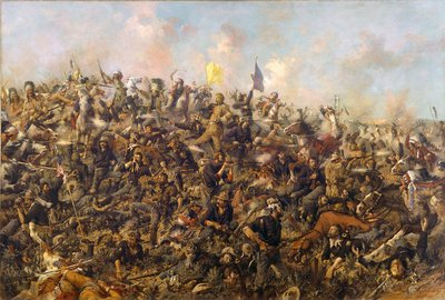 La última batalla de Custer, 1899 de Edgar Samuel Paxson