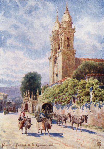 Northern Spain: Nuestra Senora de la Esclavitud (colour litho) de Edgar T. A. Wigram