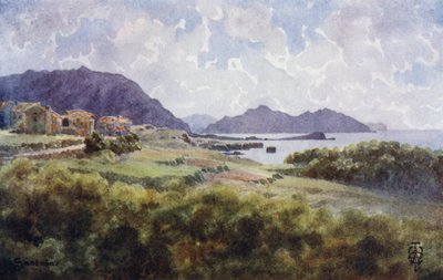 Norte de España: Santona (litografía en color) de Edgar T. A. Wigram
