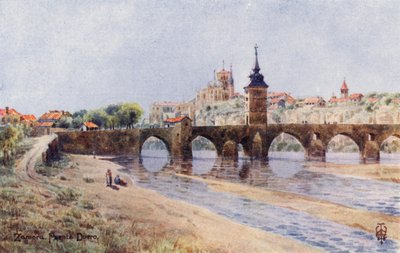 Norte de España: Zamora, Desde la ribera del Duero (litografía en color) de Edgar T. A. Wigram